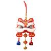 Craft Chinese New Year Festival Pendant Lion Dance Pattern Embroidery Lion Dance Wind Chime Hanging Ornament Gift