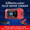 12V/24V Intelligent Pulse Repair Lead-Acid Car Battery Charger, Nine-Stage Optimization