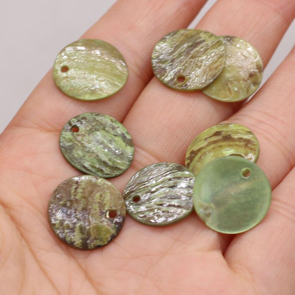 

100 шт., кулон из натуральной ракушки, перламутровый Радужный маленький кулон для изготовления ювелирных изделий, ожерелье, серьги, аксессуар 100pcs/15x15mm