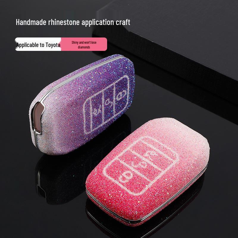 Toyota Car Key Case for Highlander, Camry, Corolla, Venza, Levin, Asian Dragon - Men’s Shell Buckle Bag