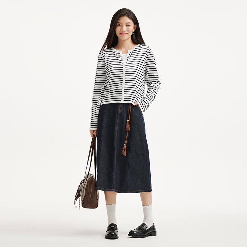 Hotwind Women's Striped Knitted Cardigan