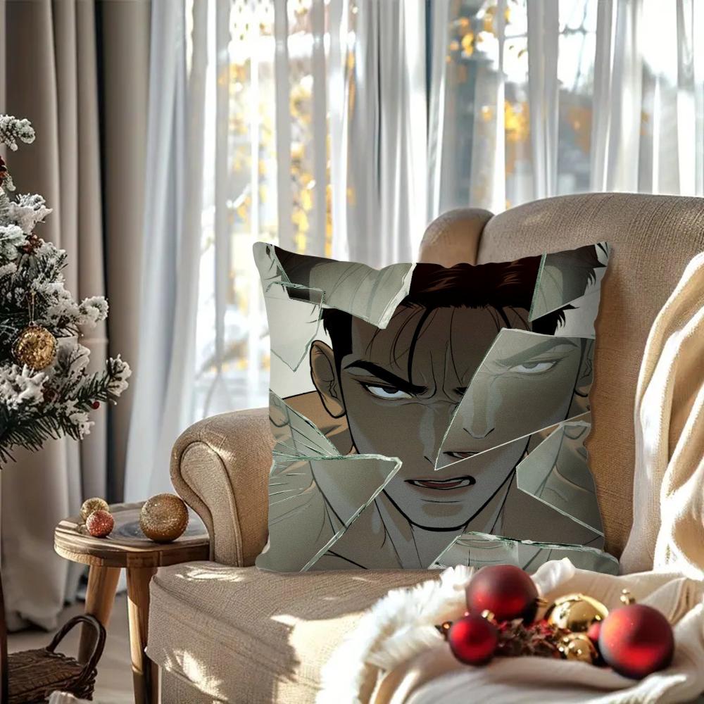 J-Jinx B-BL Comics Pillow Case Square Pillow Bedroom Sofa Leisure Comfort Cushion Car Living Room Home Decoration 40X40