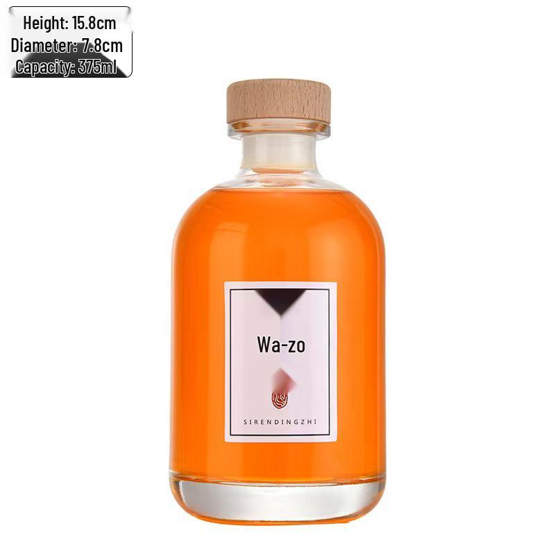 Premium Homemade Fruit Wine Bottles: Sealed, Leak-Proof, Frosted Glass with Large Belly Design