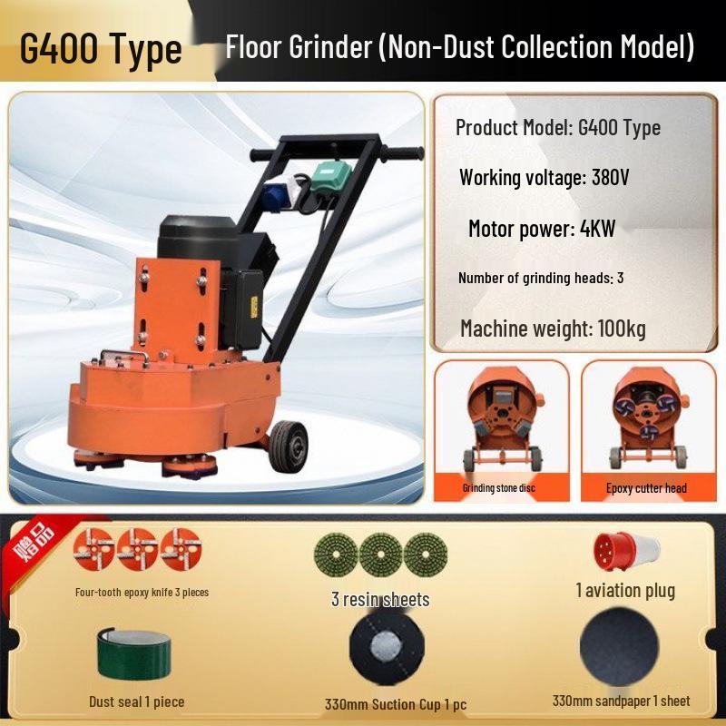 Shanghai Dust-Free Epoxy Floor Grinder: Concrete, Cement, Pavement, Paint Stripper, Terrazzo Polisher