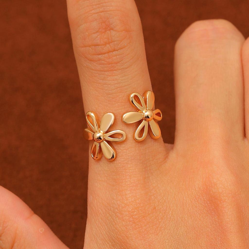 High-End Cross-Border Fashion Bow Ring for Women - European & American Style Open Index Finger Accessory