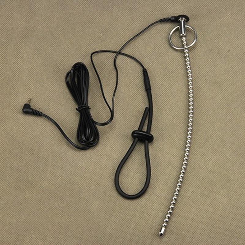 Elektroschock-Penis-Plug- und Ring-Set, Massagebox