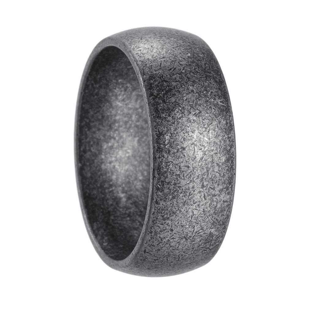 Retro Metal 6/8mm Antique Distressed Wide Ring For Men Stainless Steel Ring Punk Gothic Rock Hiphop Accessories Jewelry Gift