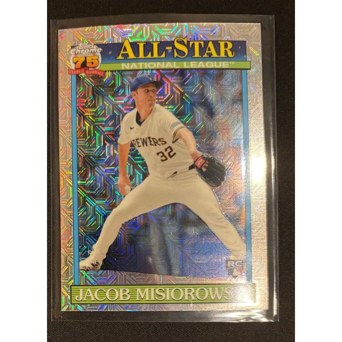 Used Jacob Misiorowski Topps MLB Chrome RC Card Silver Pack