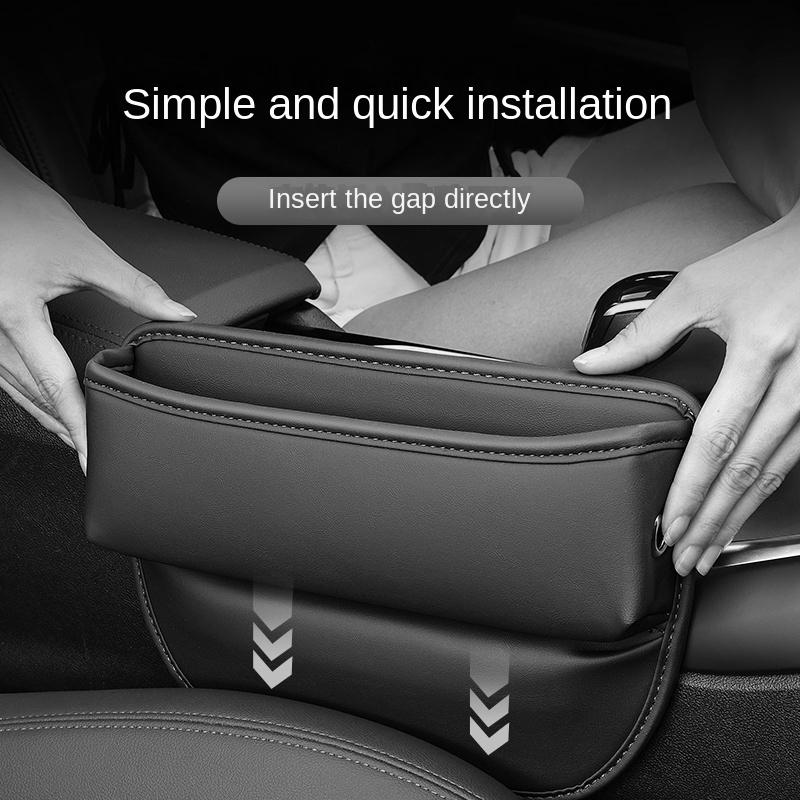 For BMW F30 F31 F34 GT 320i 328i G30 G31 Car Seat Side Gap Filler Storage Box Large Capacity Sundries Organizer Case Accessories