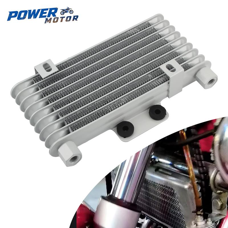 M12 Universal Motorcycle 125ml Oil Cooler 125cc - 250cc Engine Oil Cooling Radiator ATV Dirt Bike Modified Aluminum Accessories