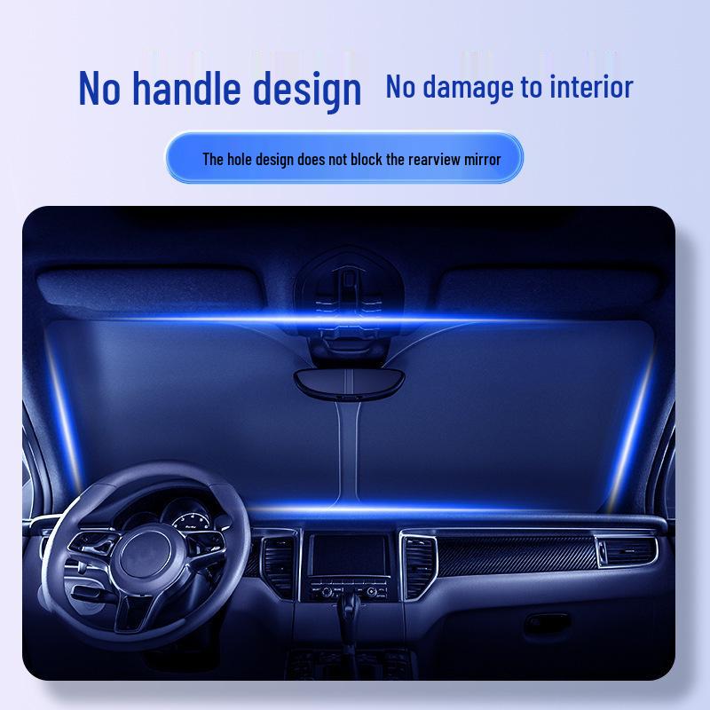 Bilvindruta Solskydd & Värmeisolering Solskydd – Solskyddsparaply för Små Bilar