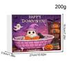 For Christmas Tree Halloween Countdown Calendar 24Pcs 2D Acrylic Ghost Ornaments Spooky Advent Calendar Halloween Ghost Calendar