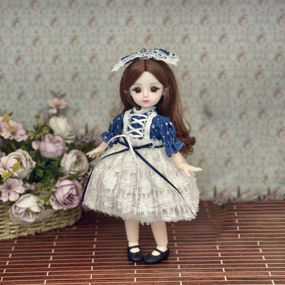 Long Hair Princess Dress Up BJD Dolls Attractive Eyes Princess Makeup Ball Joint Doll  Children