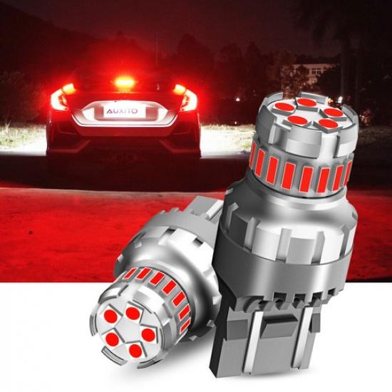7443 7440 Red Flash LED Brake Tail Light Parking Turn Signal Light Bulbs Bright