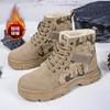 Camouflage men's boots trendy sports and leisure tooling shoes platform sole lightweight medium top retro desert outdoor Martin boots
