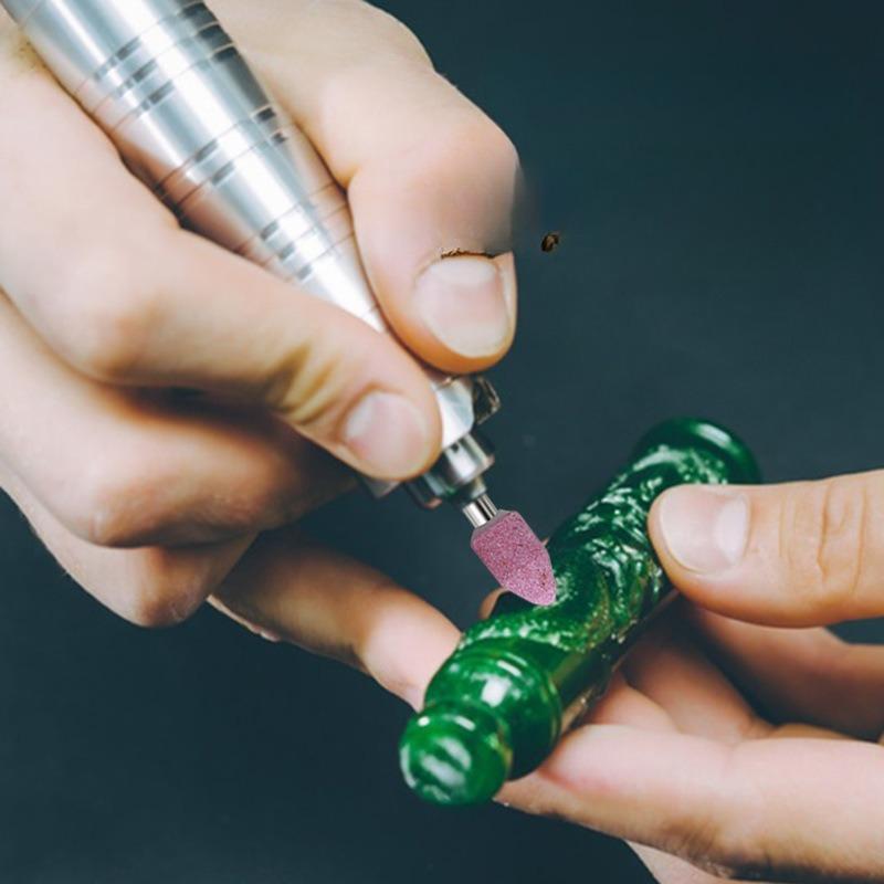 3 BUC, 4 BUC mini flint boy 3mm șlefuire și lustruire, disc de șlefuit cap de șlefuit corindon gravură Wenwan șlefuire și lustruire ceramică jad