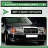 Powerful Car L+R White Corner Lights Turn Signal Lights For Mercedes W124 E-Class Sedan 1985-95 1248260043 1248260143