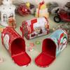 Tinplate Box Mailbox Christmas Decoration Supplies Christmas Gift Candy Box Ornaments