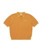 COVERNAT WOMAN Collared Half Knit Orange