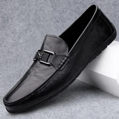 Genuine Leather Men's Loafers Comfortable Men's Casual Shoes 2025 New Soft Men Flats Slip-on Shoes for Men Zapatos Para Hombre