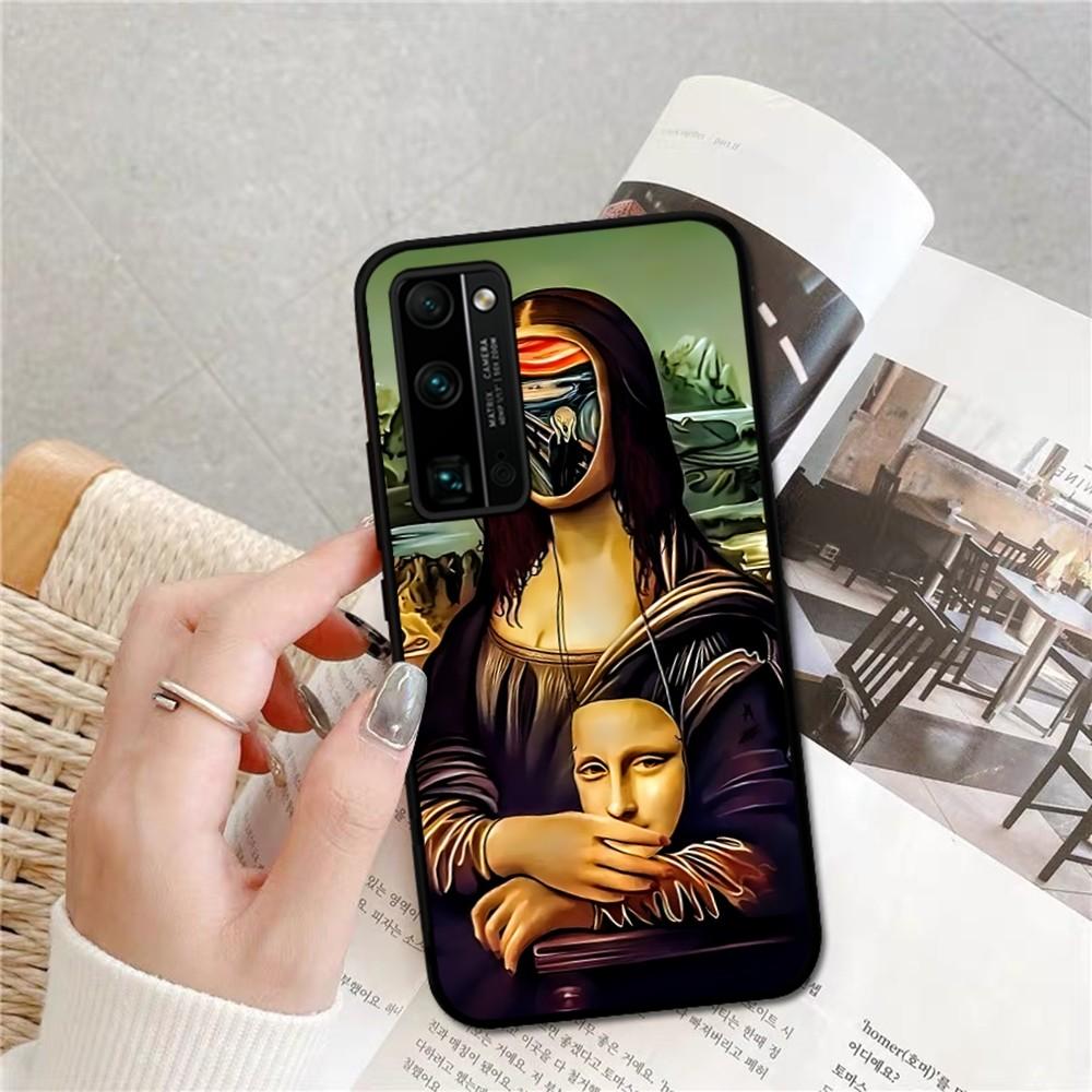 Mona Lisa Phone Case For Huawei Honor 10 Lite 9 20 7A 9X 30 50 60 70 Pro Plus Soft Silicone Cover