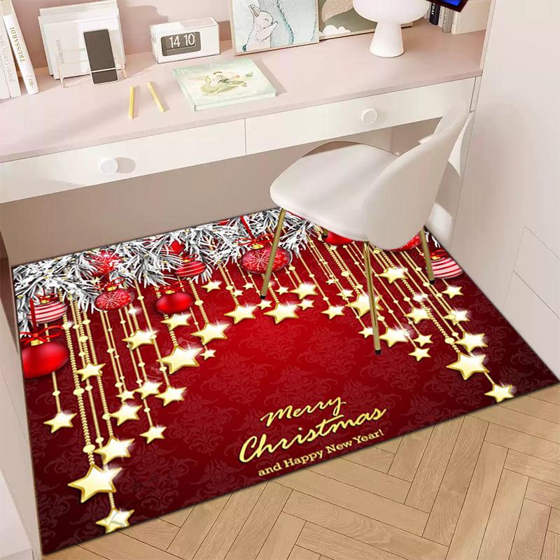 Christmas and New Year gifts cute snowmen Christmas trees Santa Claus carpets home decor non slip seats chair cushions decorative carpets P12
