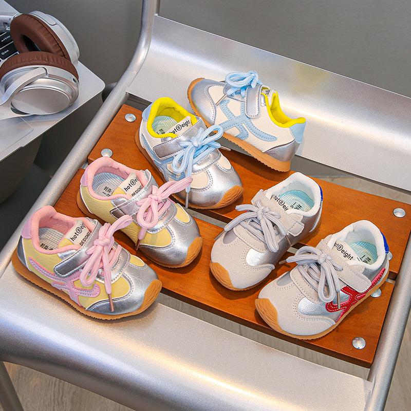 Girls shoes sneakers 2025 spring and autumn new boys Forrest Gump shoes breathable little white shoes