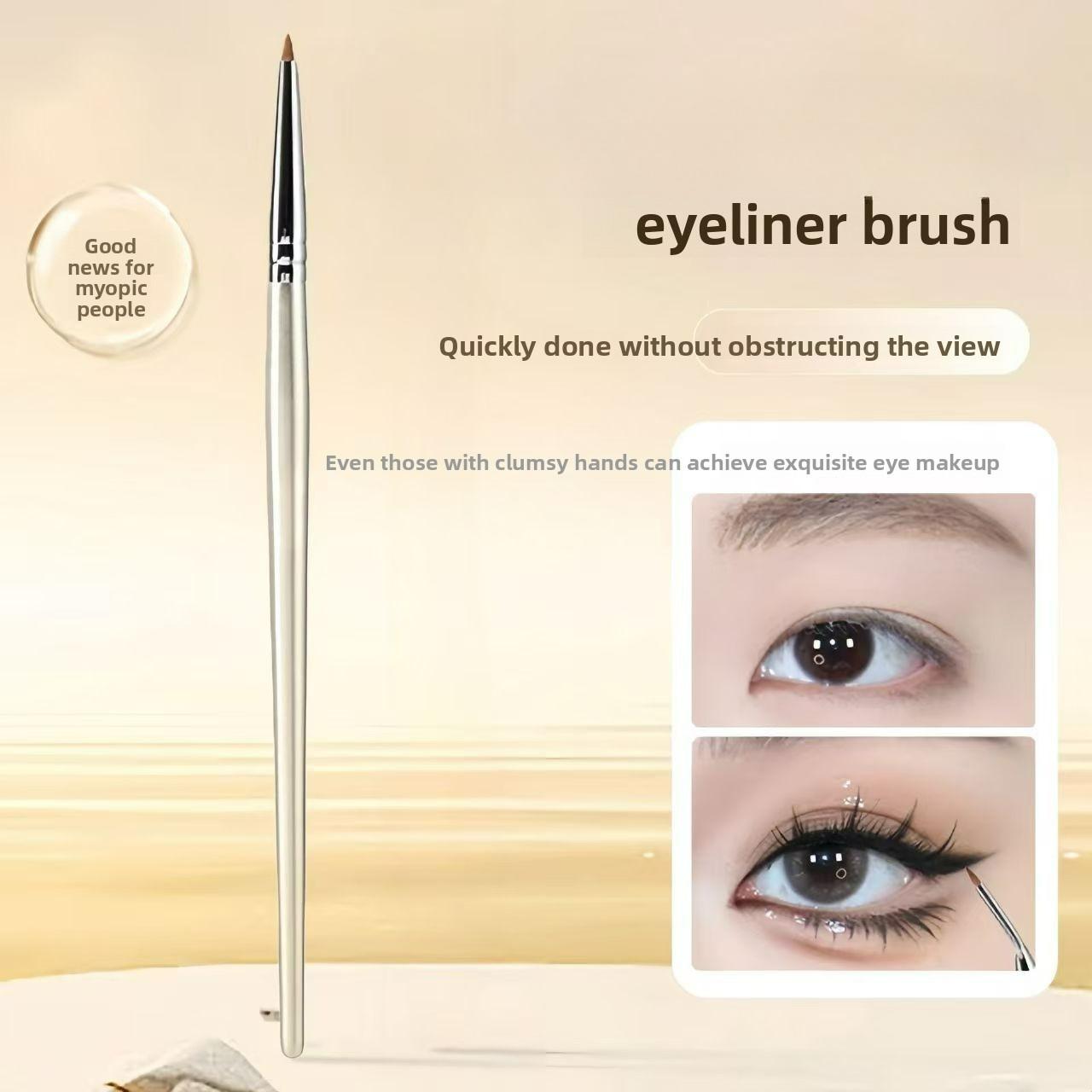 

Angle Eyeliner Brush Fine Under Eyeliner Details Makeup brush Makeup Tool Straight
