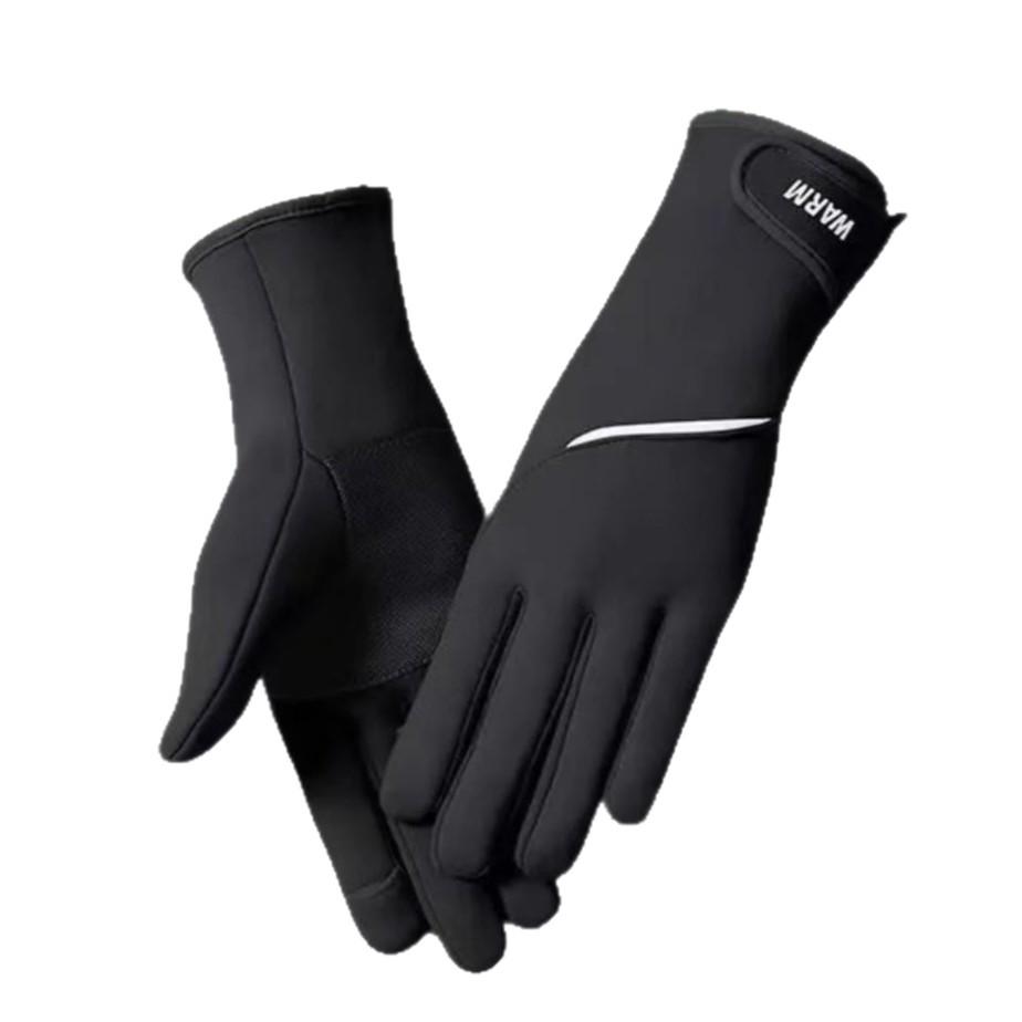 Women's Waterproof Fleece-lined Winter Gloves - Sporty, Warm, Windproof, Non-slip, Touchscreen-compatible for Outdoor Activities.