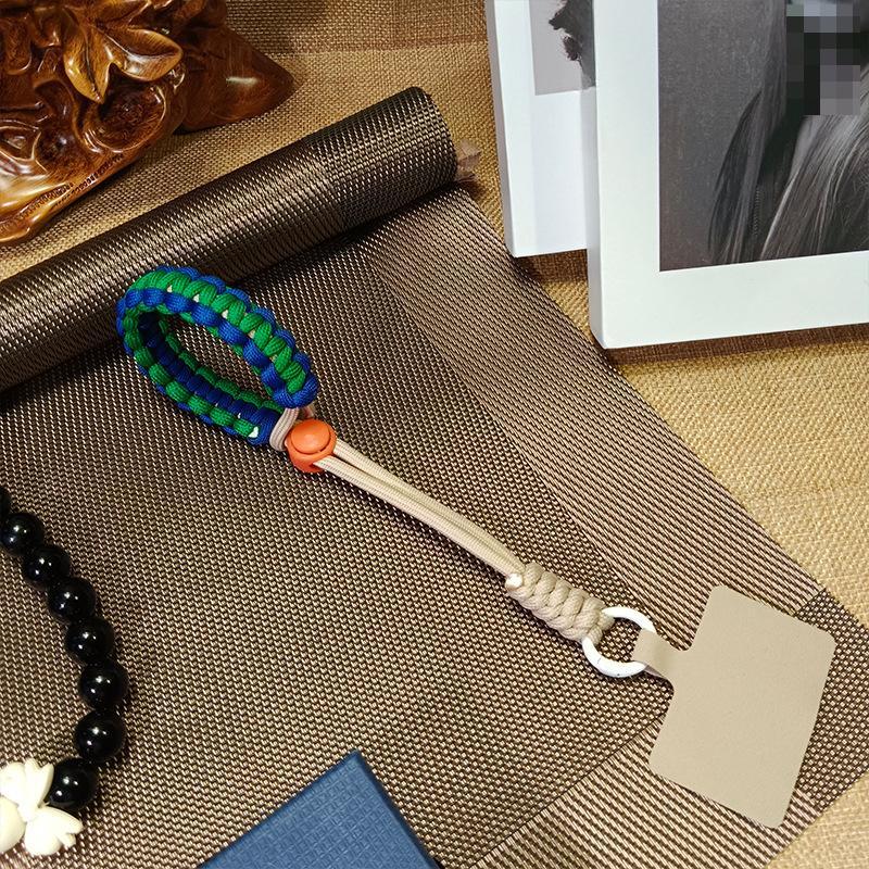 1 Pc Durable Anti-theft Fashion Wrist Phone Charm Simplicity Sport Kniited Adjustable Keychain Phone Lanyard Phone Accessories
