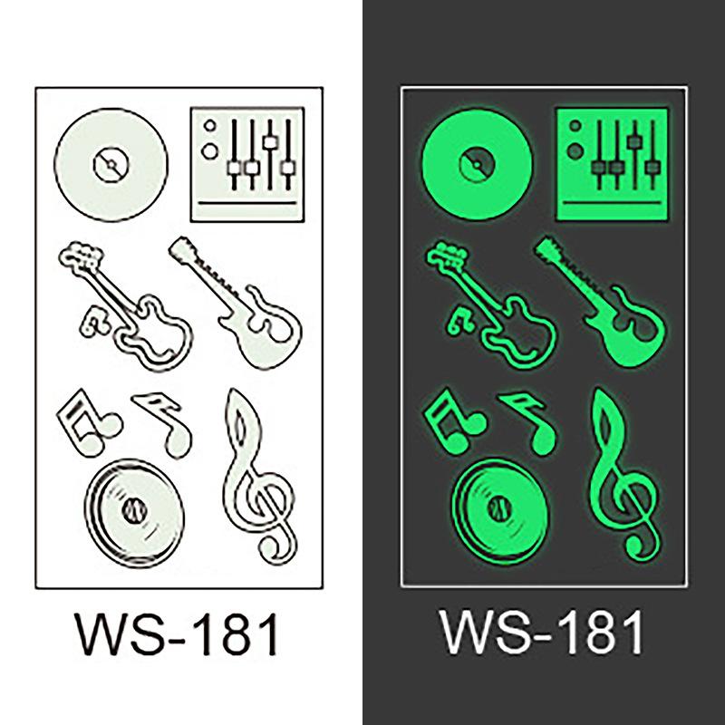 New luminous tattoo stickers small fresh fashion personality luminous stickers temporary tattoo stickers
