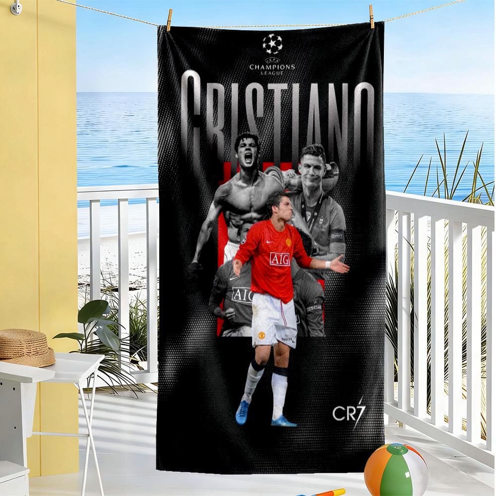 Cristiano Ronaldo's Legacy Beach Towel Super Soft Microfiber Quickdry Fabric Comfortable Lightweight