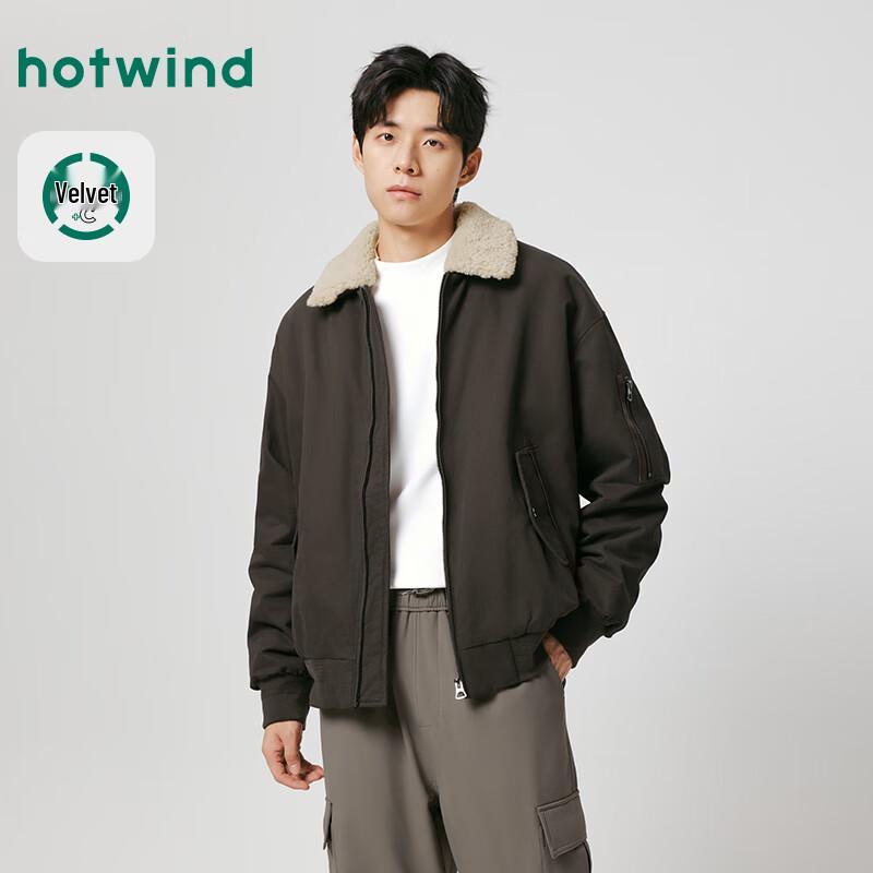 

Hotwind 2025 Winter Men s Lapel Casual Jacket F07M25404 L