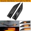 Pair Dynamic LED Side Marker Lights 12V Flowing Turn Signal Light Sequential Blinker for VW Transporter T6 Caravelle MK VI