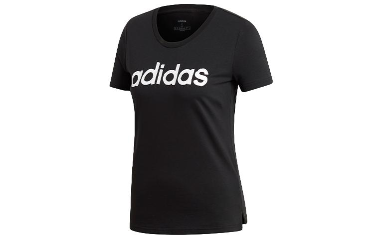 

Adidas T Shirts Women s Black Crew Neck Moderate Straight Fit EI4569 XS