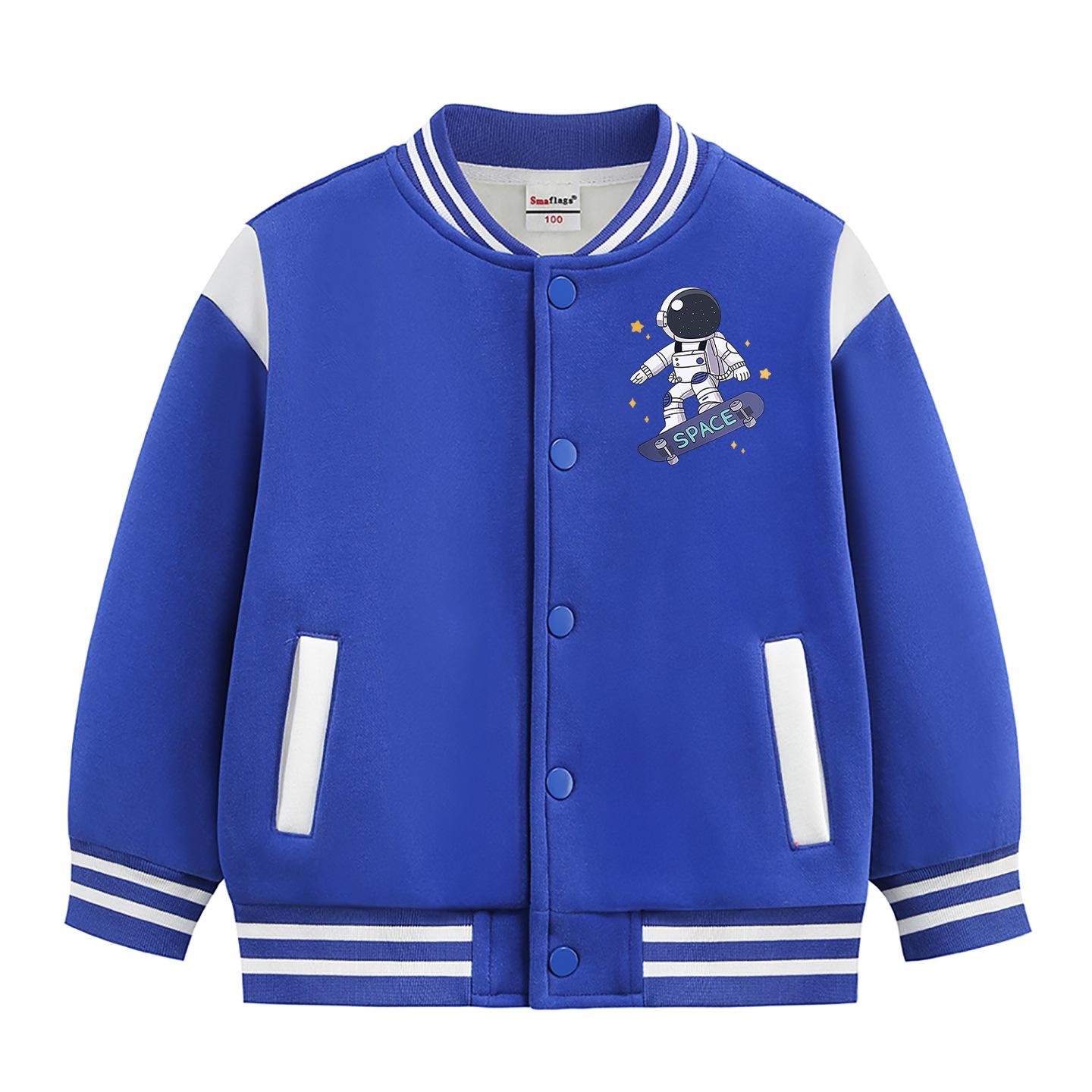 

Boy s Fleece-Lined College Style Jacket – Thickened Autumn/Winter Baseball Jacket, New 2026 Style, Medium/Large Sizes 90cm (Height: 80-90cm)