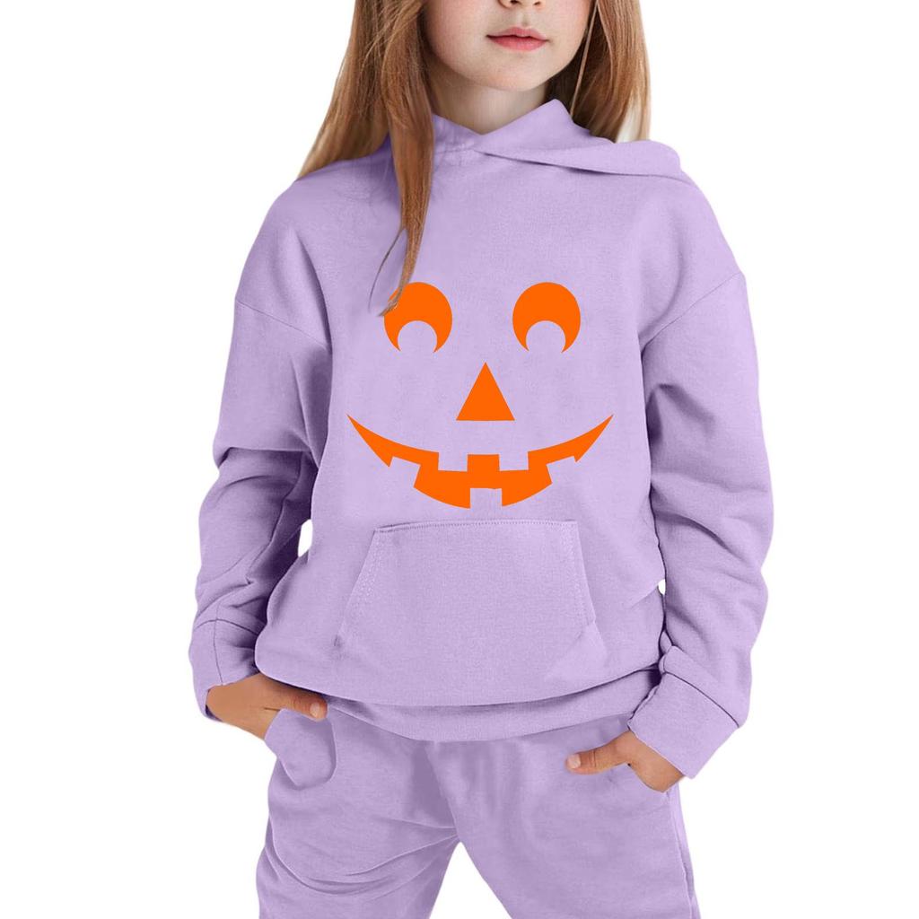 Children's Hoodie with Halloween Print for Casual Wear