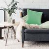 Light Green Suede Cushion 40x40