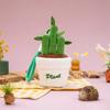 Plant Series Plush Pendant Simulation Plants Cactus Wealth Tree Dandelion Lavender Creative Keychain Hangings For Gifts