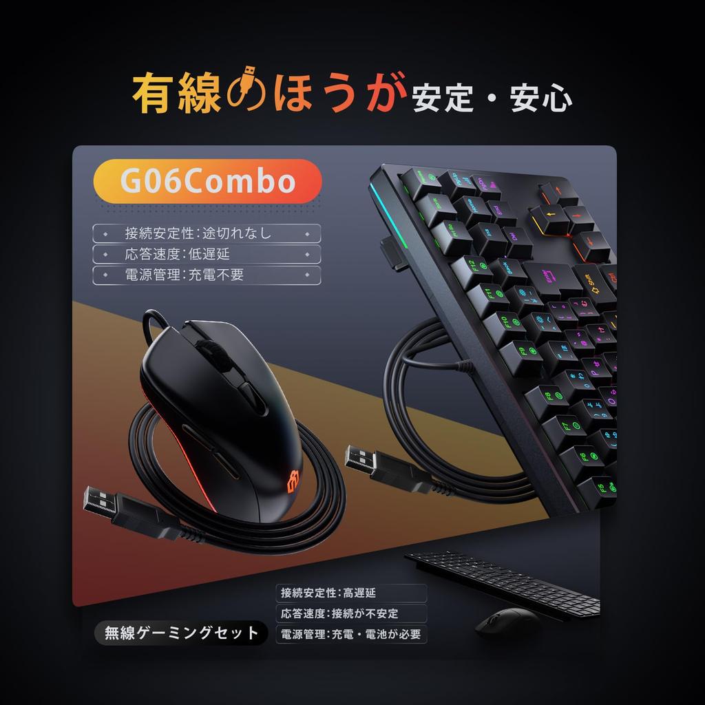 iClever Gaming Keyboard and Mouse Set, Wired, Red Switch, Mechanical Keyboard, Tenkeyless, Japanese Layout, 91 Keys, 80% Size, Macro Support,