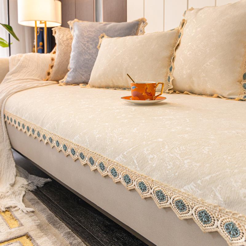 Affordable Luxury Style Sofa Cushion Four Seasons Universal Non-Slip Cover Cover New Simple Modern Sofa Cushion Cover Towel