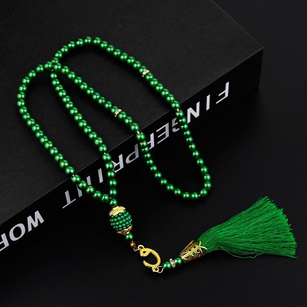 Růžencové náramky Modlitební korálky Turecký styl 99 korálků Skleněné perly Náramky Charm Dárek