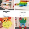 Children's 3D Wooden Animal Puzzle - Educational Building Blocks for Early Learning
