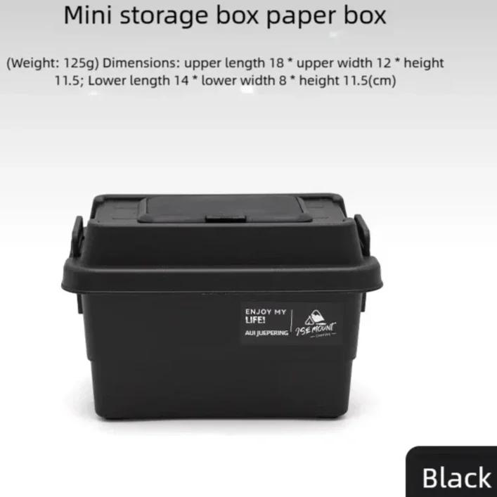 Camping Tissuefodral Skrivbord Servettpapper Förvaringslåda Bärbar Utomhus Picknick Kryddflaska Organizerlåda