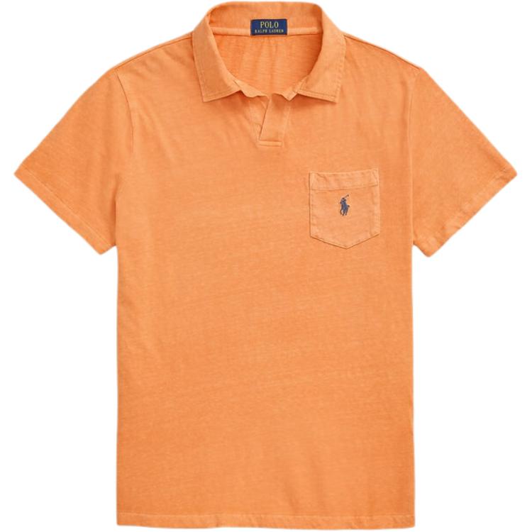 

Polo Ralph Lauren Однотонная хлопковая футболка-поло с коротким рукавом Мужские топы Оранжевый MNPOKNI1N823471-650 S