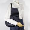 Chanel Pearl Logo Shoulder Bag A17840 Purse Black Satin Women Used