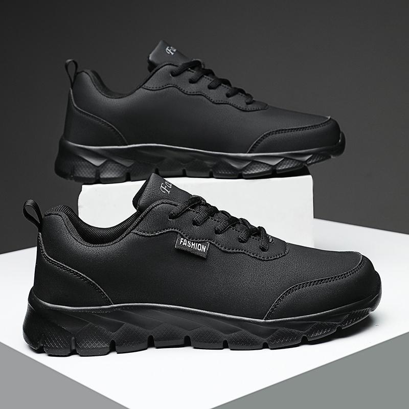 Spring /Autumn Leather Noodles Men's Large Size Shoes 39-48 Men's Shoes Low-top Men's Casual Sports Shoes