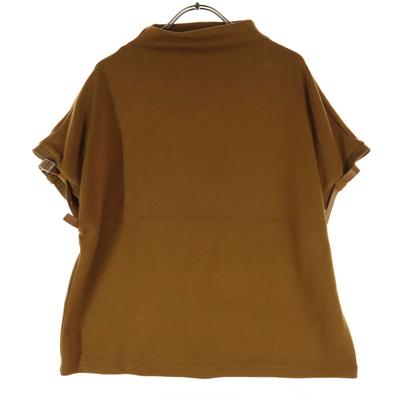 AMERI UNZOGEN Kurzarm T-Shirt F Braun Mit Ärmelgürtel Damen Gebraucht