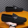 Fashion Summer Men Casual Shoes Leather Moccasins Breathable Slip on Italian Boat Shoes Luxury Brand Mens Driving Loafers Size 39-46