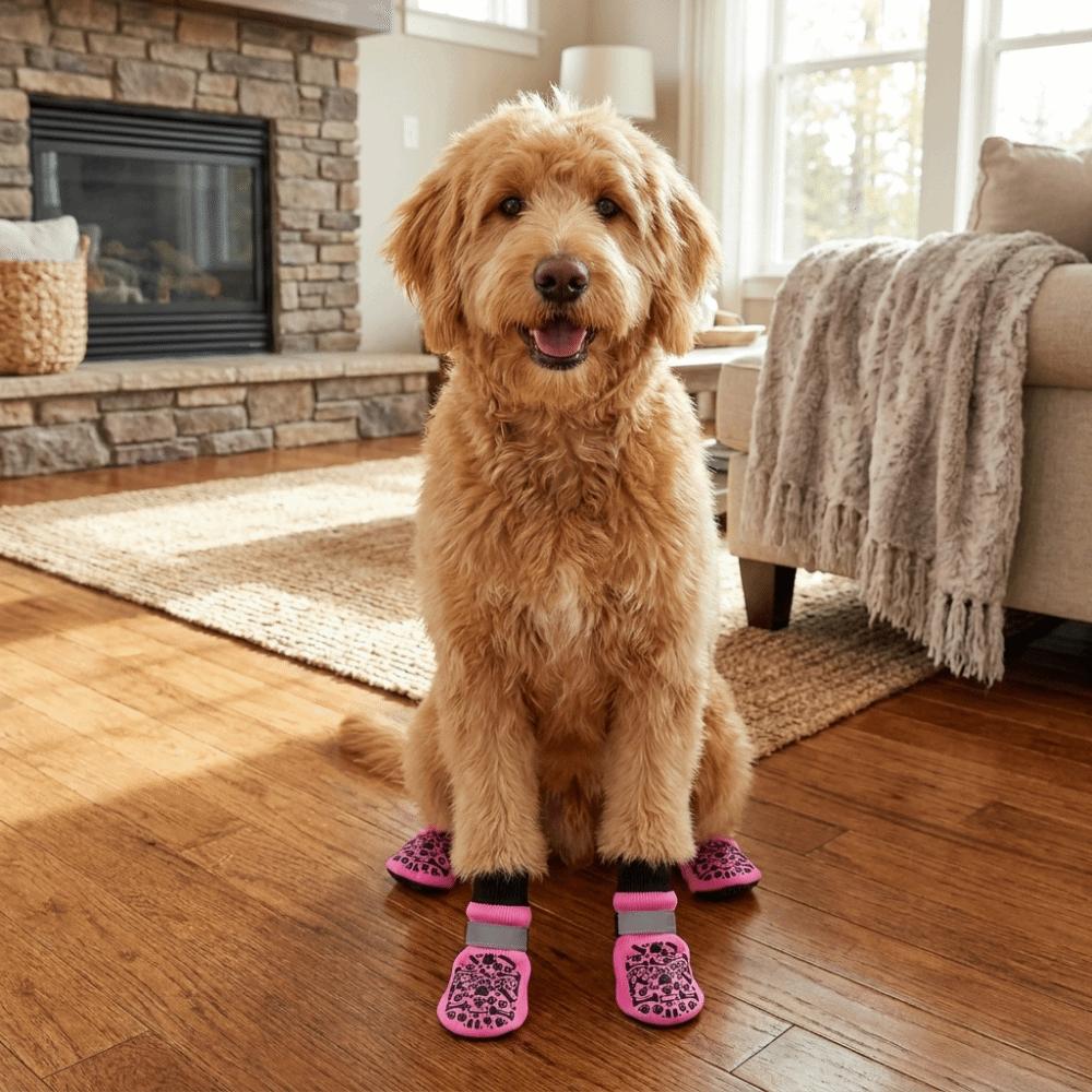 Anti Licking Dog Shoes Socks Adjustable Dog Foot Covers Anti-Slip Dog Socks  Anti-Scratch